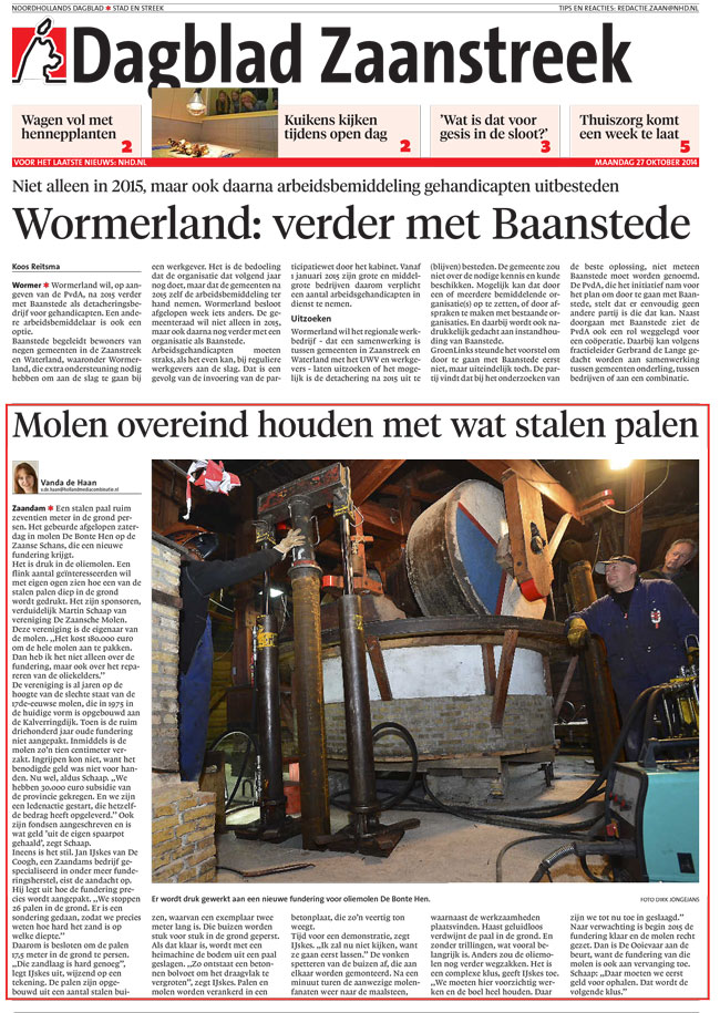 Dagblad Zaanstreek De Bonte Hen